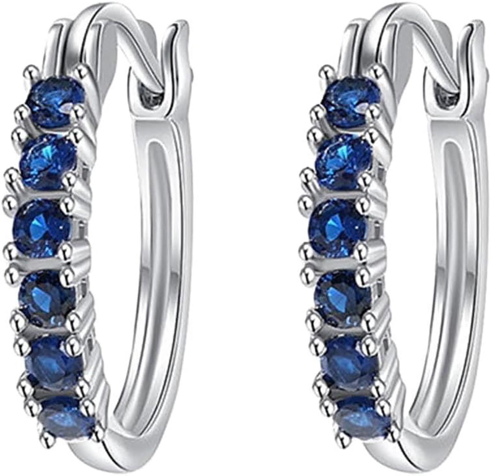 

Women s Fashionable And Elegant Accessories, Imitation Gemstone Earrings Accessories One Size синій