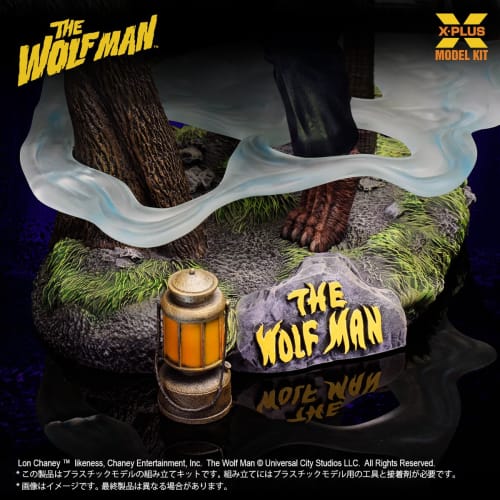 X-PLUS The Wolf Man Lon Chaney Jr. as Werewolf 1/8 Scale Unpainted Plastic Model Kit