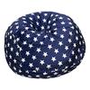 Plush Animal Toy Storage Bag - Children's Soft Bean Bag Chair Cover with Zipper