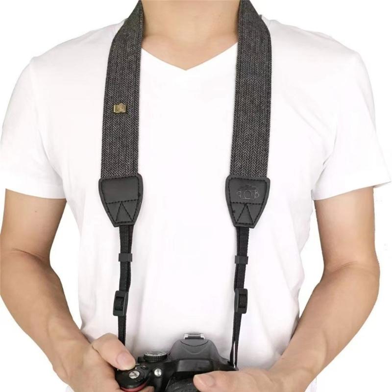 Portable Neck Shoulder Belt Strap Vintage Print Soft Colorful Camera Straps for Women Men DSLR Camera Accessories