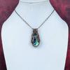 Abalone shell pendant copper wire wrapped pendant abalone shell copper jewelry handmade pendant wedding gifts wire wrapped gemstone jewelry