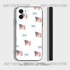 America USA Flag Cool Phone Case For iPhone 17 16,15,14,13,12,11,Pro,XS,Max,XR,Plus,Mini Soft Silicone Black Shockproof