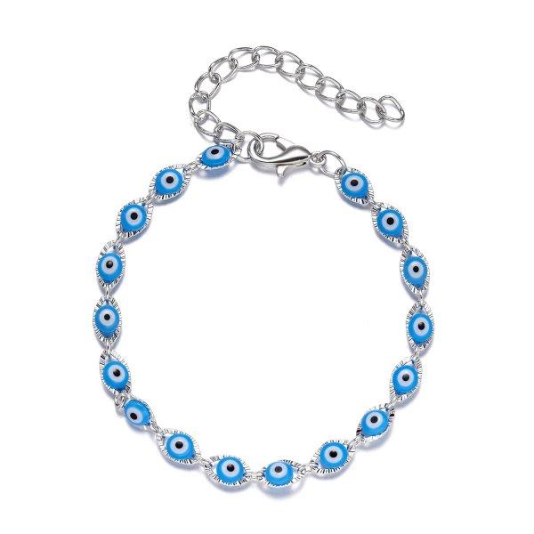 New Lucky Turkish Evil Eye Chain Bracelet For Women Men Demon Blue Eyes Bracelets&Bangle Party Jewelry Gifts s