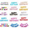 Happy Birthday Ballon Luft Buchstaben Alphabet Gold Rosa Folienballons Kinder Junge Babyparty Party Geburtstag Helium Globos Party Ballon