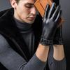 Leather Warm Gloves Full Finger Gloves Touchscreen Driving Fleece Lined Glove