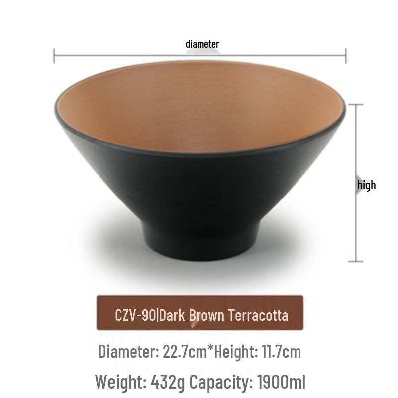 Большая melamine миска для лапши в японском стиле