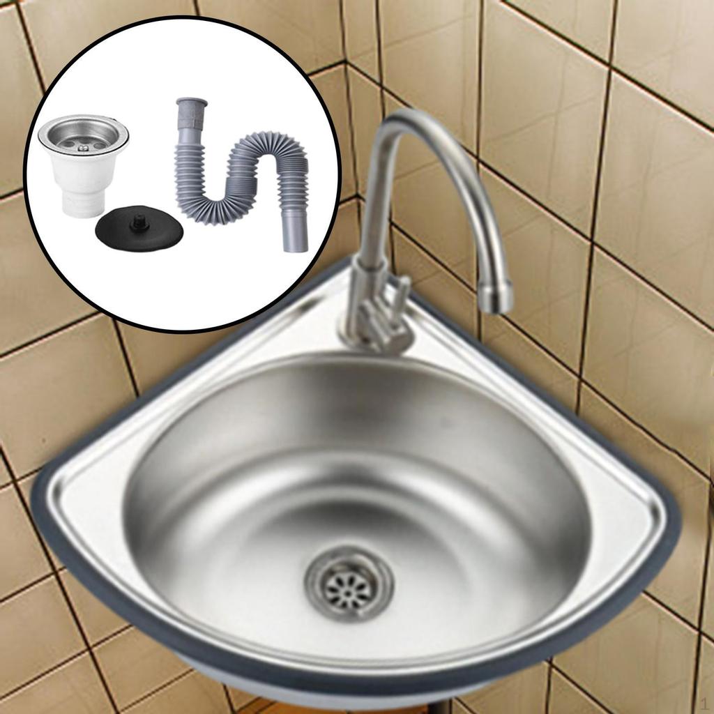 Eckwaschbecken fürs Badezimmer, Wandmontage, Mehrzweck, einfache Installation, Home Wash