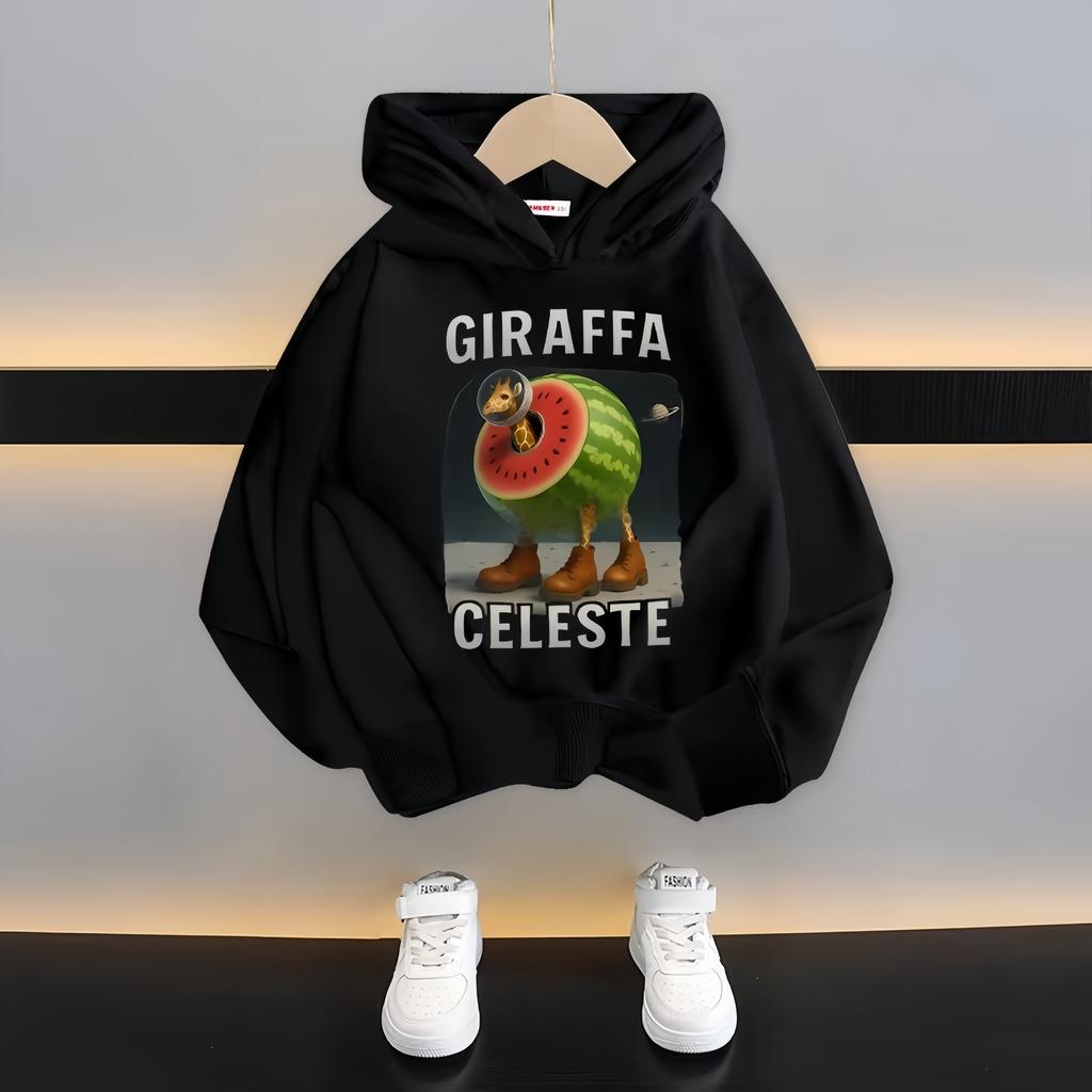 Italian Brainrot Kids Hoodie Funny Cartoon Graphic Thin Sweatshirts Tung Tungtung Sahur Casual Long Sleeve Tops Boy Girl Clothes