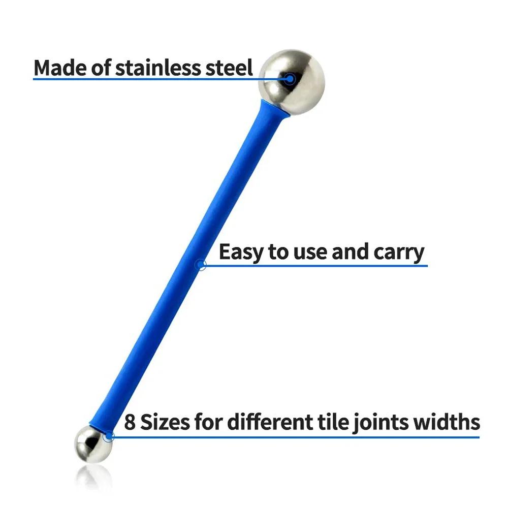 4pcs Professional DIY Stainless Steel Polymer Clay Tools Filling and Caulking Kit Tile Grout Floor Pressure Seam Stick