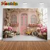 Mocsicka Mother's Day Photography Backdrops Spring Flowers Decors Woman Girl Portrait Background Photo Studio Shooting Wallpaper