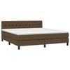 Maison Exclusive - Sommier à lattes de lit avec matelas Marron foncé 160x200 cm