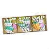 9 Piece Wooden Hanging Ornaments with Rope Charms Wood Cutouts Cute for Classroom Home Easter Party