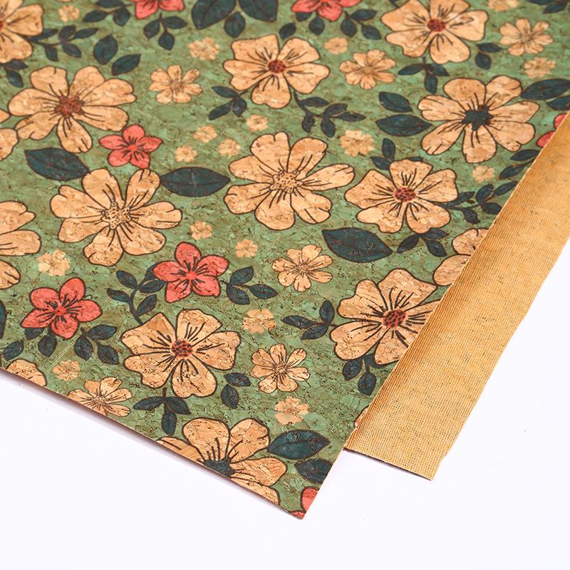 

Eco-Friendly Waterproof Cork Fabric Leather for Shoes, Bags, and Boxes