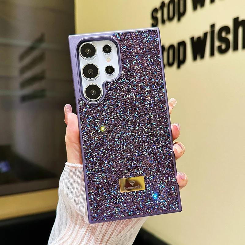 Luxe Bling Strass Diamant Hoesje Voor Samsung S26 S25 S24 S23 Ultra Plus Sparkle Glitter Schokbestendige Cover Voor Vrouwen Meisjes