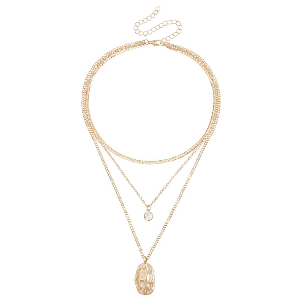 Jewelry Bohemian Retro Style Special-Shaped Pendant, Water Drop Collarbone Chain, Light Luxury Necklace.