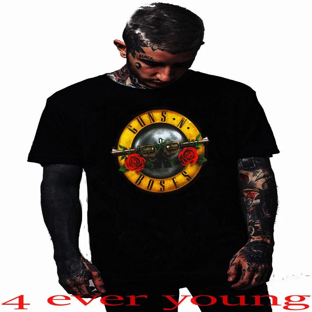 GUNS AND ROSES THE CLASSIC LOGO ROCK PUNK ROCK T-Shirt XXXXL