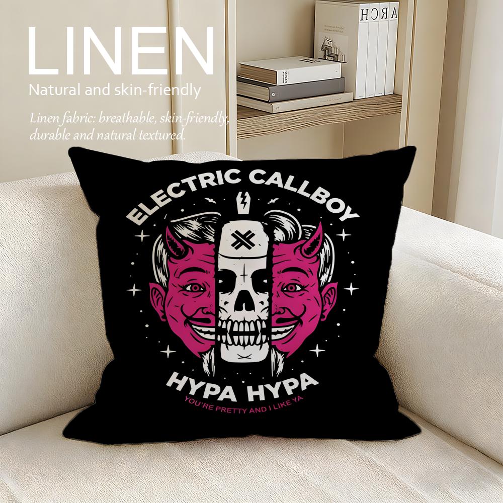 Music Electric Callboy Cushion Cover Pillowcase Set Pcs x x Breathable Washable Sofa Cushion Cover