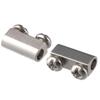 30pcs Stainless Steel Cable Clamps  Wire Locking Buckle Double Hole Rope Clamps  Wire Rope