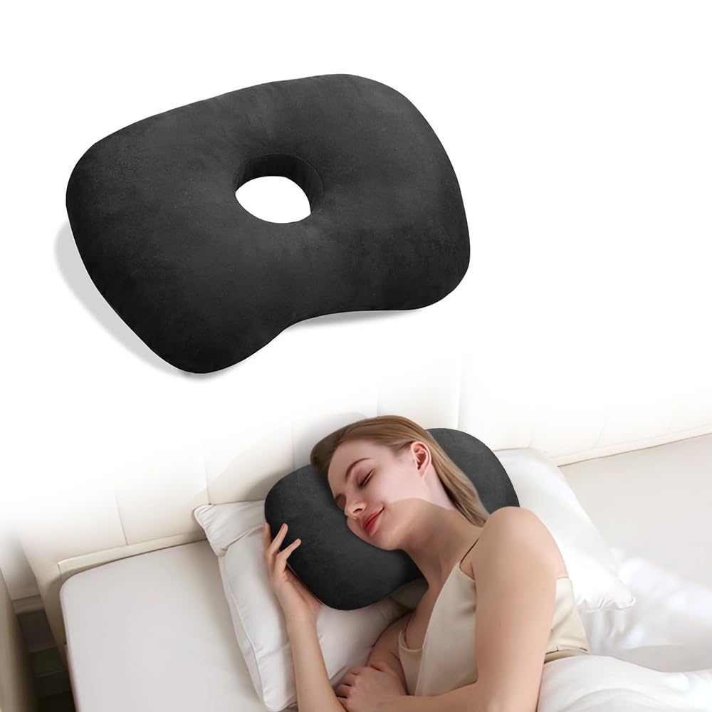 Single Hole Ear Protection Pillow Ear Protection Pillow with Holes Side Sleeping Ear Protection Pillow Exquisite Pillow