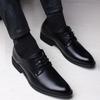 Dress Shoes Man Casual Business Cowhide Pointed Toe Social Shoe for Men New Elegant and Classic Clothing 39 Cheap Clearance Suit