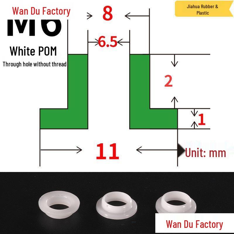 T-Shaped Nylon Insulating Bushing Spacer for M3-M35 Threads