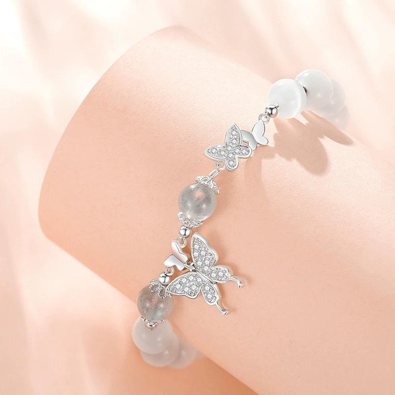 Phoenix-tailed Butterfly Super Fairy Butterfly Bracelet Female Ins Mori Sweet Bracelet Birthday Gift for Girlfriend and Girlfriend