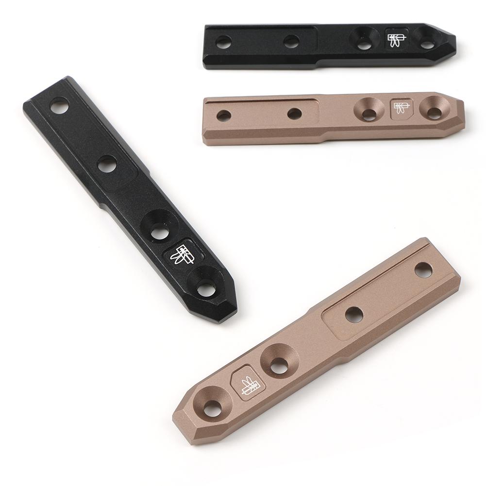 Tactical MLOK Metal Flashlight Mount Base Inline Bracket Fit SF M300 M600 PLHV2 Airsoft Rifle Scout Light Accessories