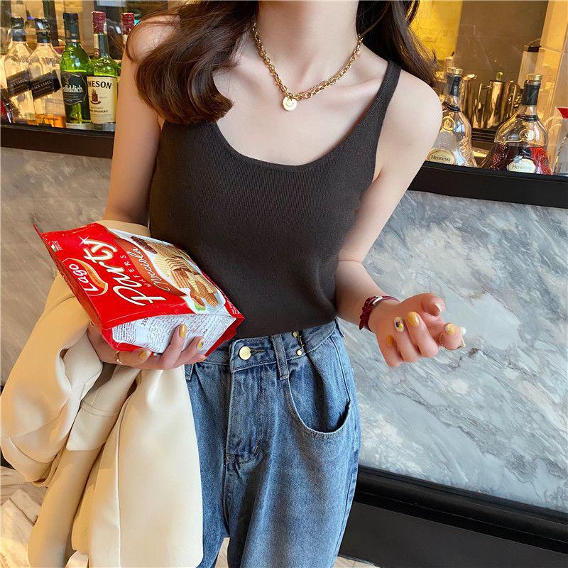

Women s Fashion Knitted Camisole Vest - Spicy Girl Spring/Summer 2026 Design S (for 40-48 kg)