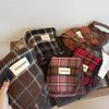 Autumn and winter warm British Christmas plaid red scarf men and women couples enlarged shawl scarf imitation cashmere scarf