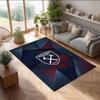 Tappeto in Velluto di Cristallo con Stampa del West Ham United Football, Comodo Assorbente d'Acqua Antiscivolo Tappeto per Pavimenti Interni