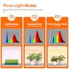 4-Tier Indoor Plant Shelf with 30W T5 Full Spectrum Grow Lights for Seed Starting and Seedlings Black Metal Plant Stand with Gr