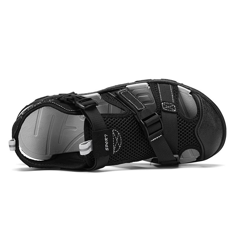 Men's Anti Slip Wear-resistant  Outdoor Beach Shoes Sandals Toe Sandals Roman Shoes