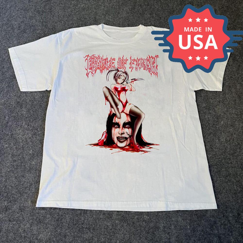 Редкий! Футболка группы Cradle of Filth Унисекс Концертная S - 5XL SG494 Унисекс Футболка S