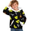 Kids Long Sleeve Christmas Print Hoodie, Casual Fashion Hooded Top for Winter Holiday