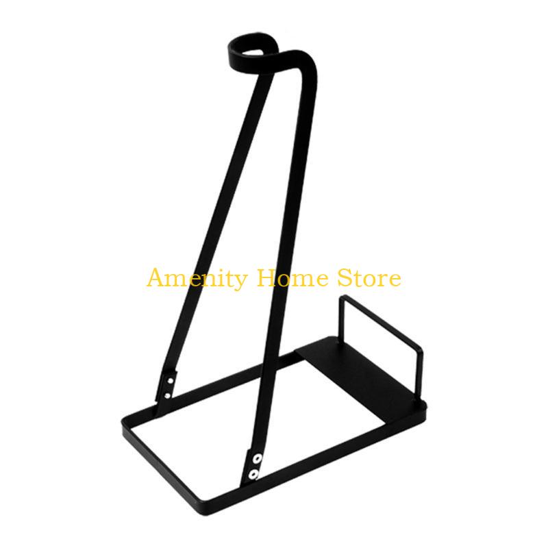 

F26C Metal Vacuum Cleaner Bracket Holder Floor Stand Storage Vertical Dust Collector Storage Rack Mop Hanger Kitchen Home Use чёрный