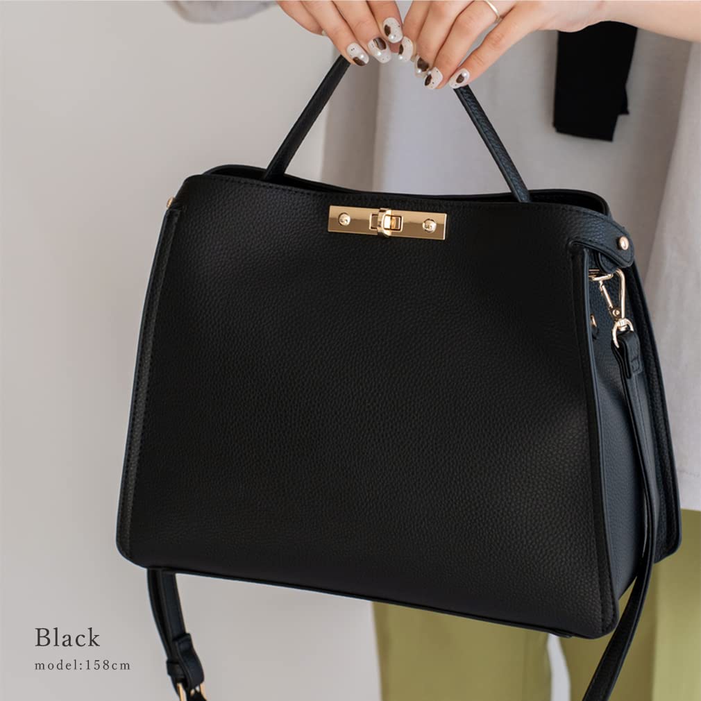 VITAFELICE One-Handle 2-Way Shoulder Bag (M) Women's inb-90028p (Black)