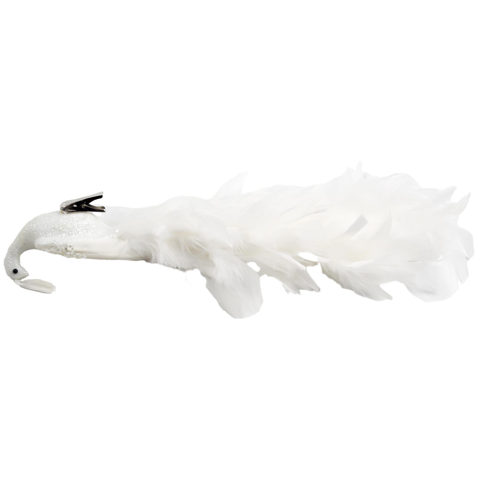 Peacock Simulated Peacock Simulated White Peacock Peacock Feather 40*18*18cm Christmas Tree Decoration Decoration China Mainland