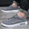 Men's Canvas Shoes Sneakers Breathable Casual Sports Shoe Lace Up Trendy Original Branded Flat Shoes for Men Luxury Walking Shoe