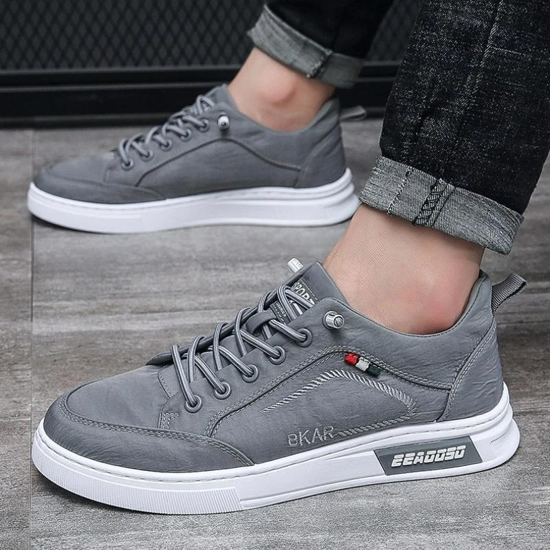 Men's Canvas Shoes Sneakers Breathable Casual Sports Shoe Lace Up Trendy Original Branded Flat Shoes for Men Luxury Walking Shoe