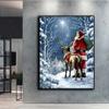 DIY 5D Diamond Painting Christmas Tree Santa Snowman Cross Stitch Kit Full Drill Embroidery Mosaic Art Picture of Rhinestones Gift