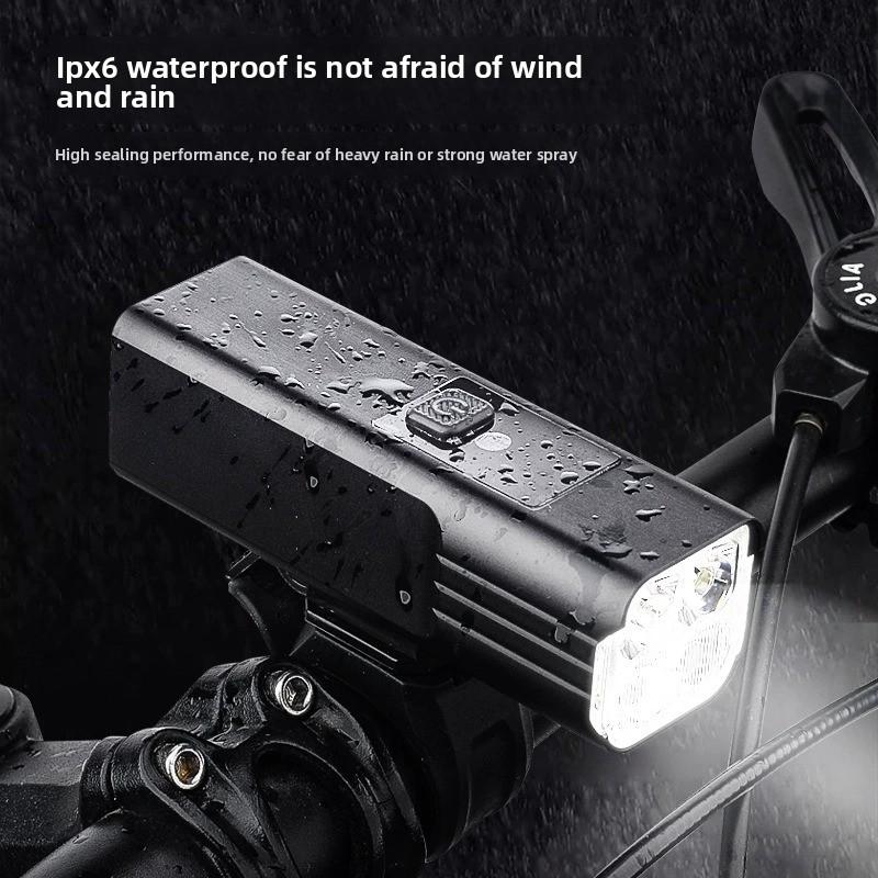 Luz delantera LED para bicicleta recargable por USB impermeable para ciclismo nocturno al aire libre