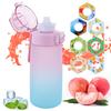 600ML Air Water Bottle Drinking Cup Scent Water Cup Tritan with 7 Flavour Pods Fruit Fragrance Water Bottle  for Outdoor Sports