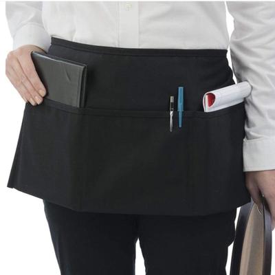 1 Piece Kitchen Canvas Apron Ladies Restaurant Waitress Apron With Extended Waistband And Reinforced Seams Half Apron