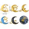 Zinc Alloy Moon Shaped Napkin Buckles Eid Mubarak Napkin Ring Ramadan Decorations Slamic Mubarak Party Table Decor Napkin Holder
