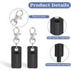 2 Pieces Lanyard Pen Clip, Anti-Lost Neck Lanyard, Portable Leather Neck Pen Holder Keychain