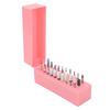 Nail Bits Displayer Organizer 30 Holes Dustproof Cover Safe Tungsten Steel Mini Nail Bits Holder