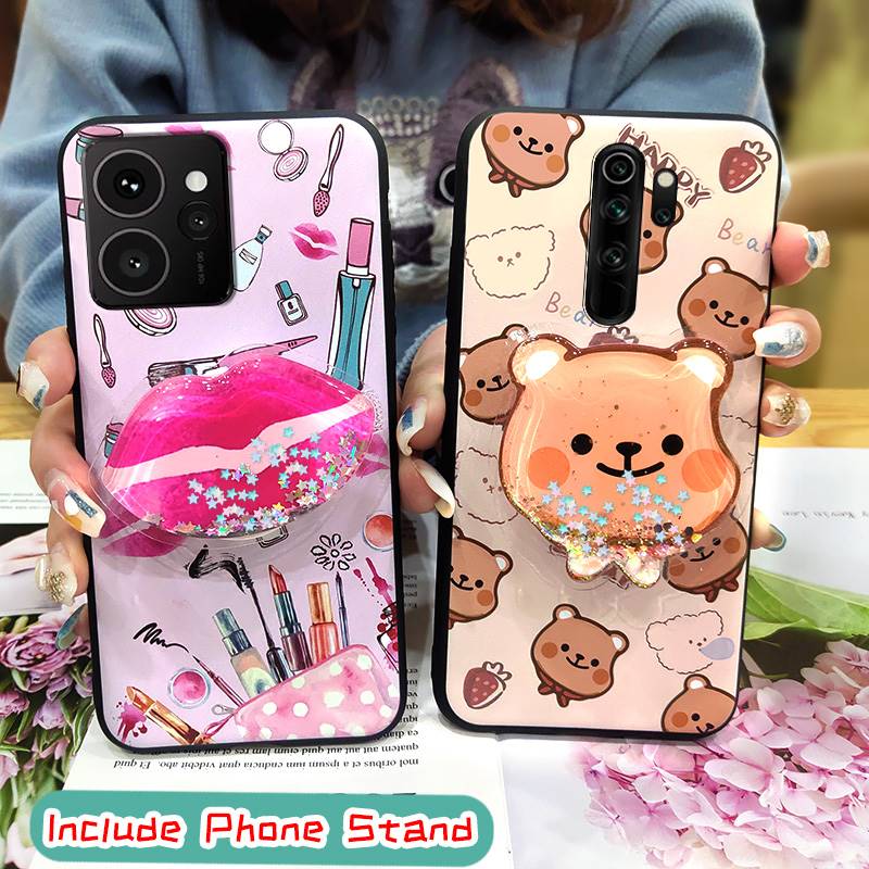 Glitter Cartoon Phone Case For Nokia HMD Skyline Skin Feel Silicone Dirt-resistant Cute Protective Fashion Design TPU