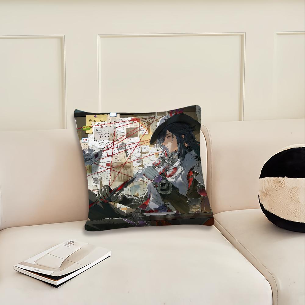 Game Honkai Star Rail Ashveil Cushion Cover Pillow Cover Decoration Room Home Sofa Living Office Car Nordic Simplicity