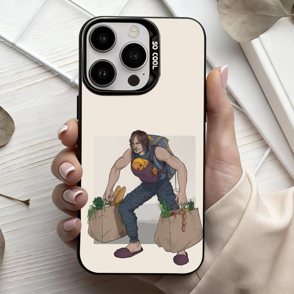 G-Game D-Death S-Stranding Phone Case For iPhone17,16,15,14,13,12,11 Plus,Pro Max Black Candy silver phone case