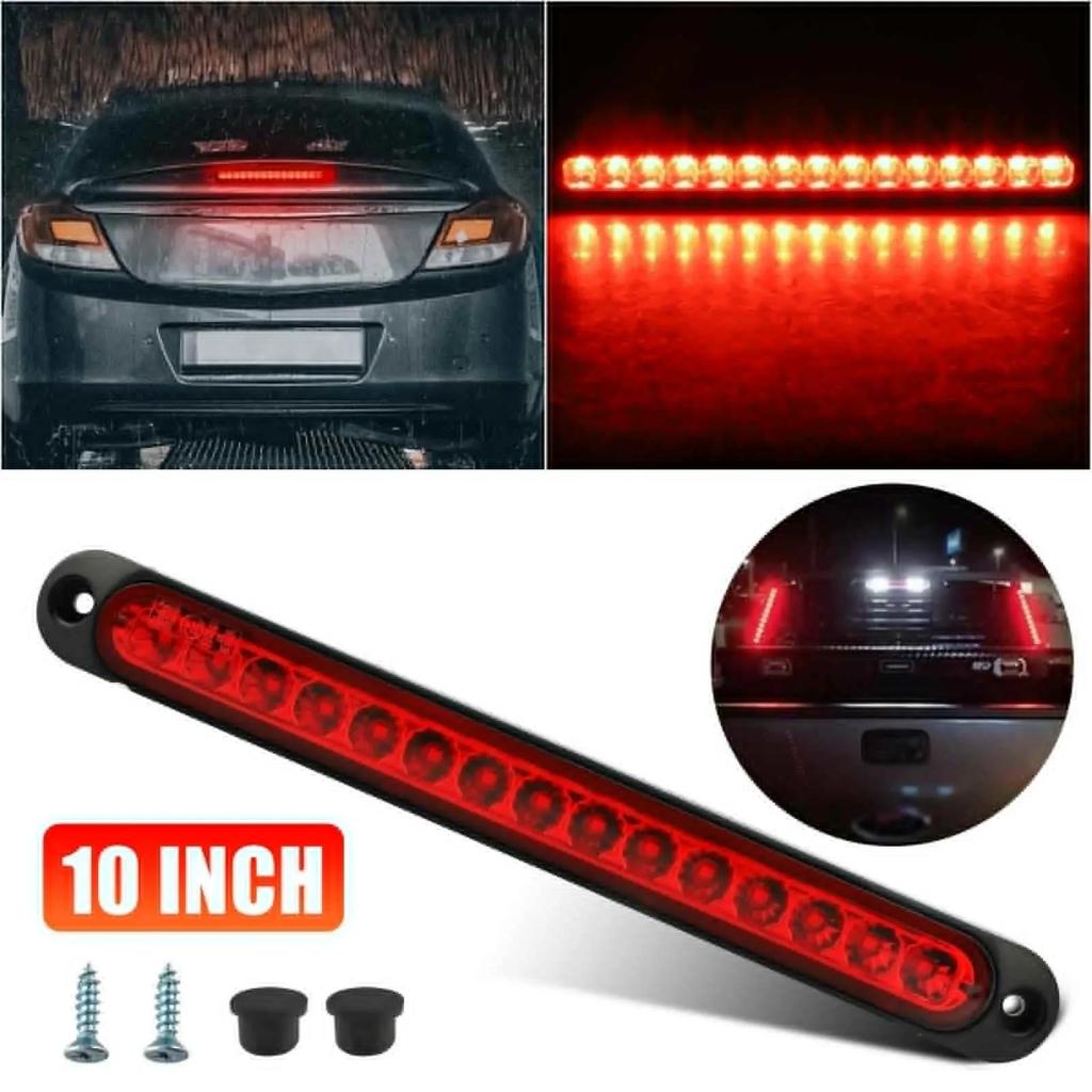 2PCS Truck Rear Tail Light for Car Trailer Lorry Turn Signal Stop Brake Lights Side Marker 15 LEDs Light Bar 12V 24V Universal